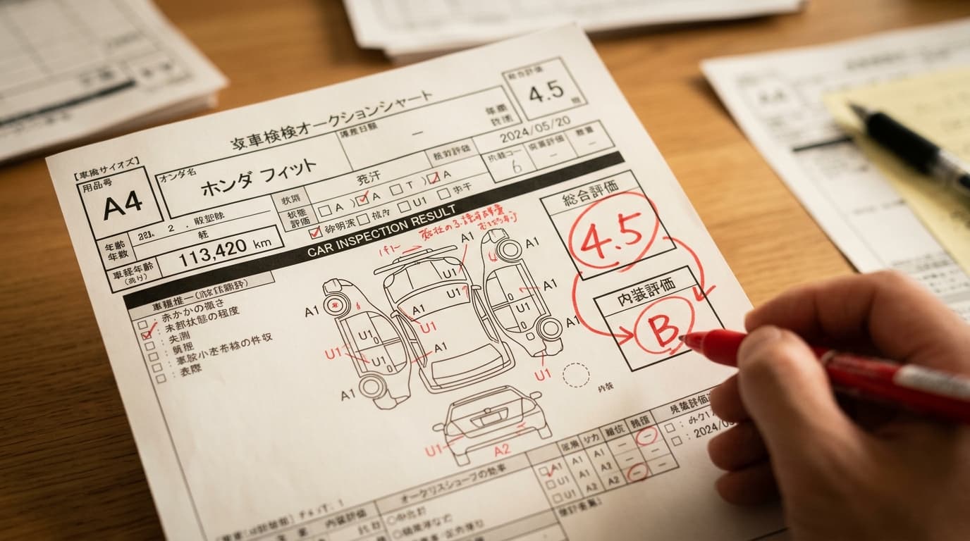 How to Read a Japanese Vehicle Auction Sheet